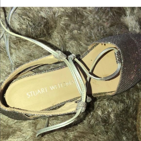 Stuart Weitzman Glitter Espadrille shoes - Picture 3 of 5
